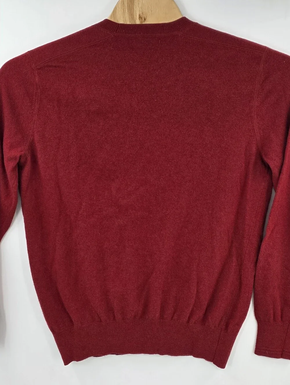 Banana Republic Red Crew Neck Pullover Sweater Merino Wool Blend Men's Large L